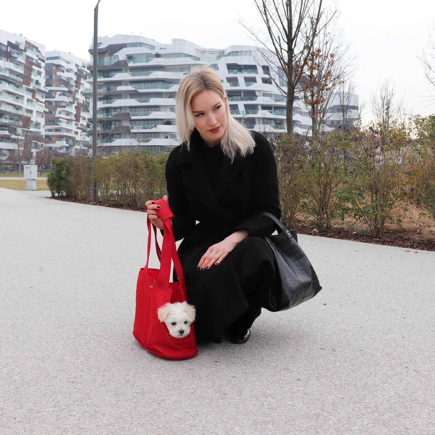 Bolso transportín Lazy Dog rojo