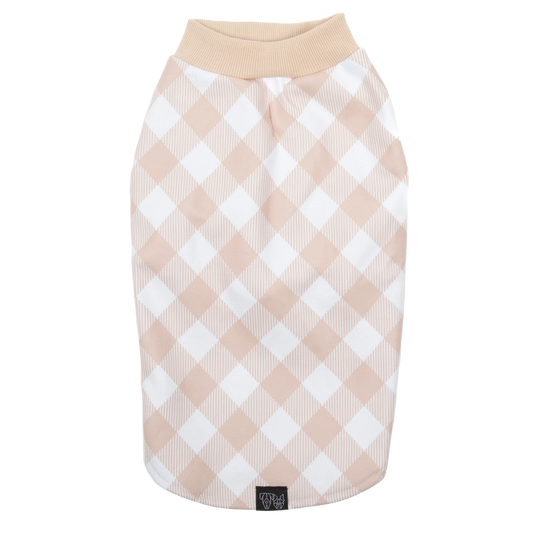 Pijama Rombo Vichy Beige - Talla M 35 cm