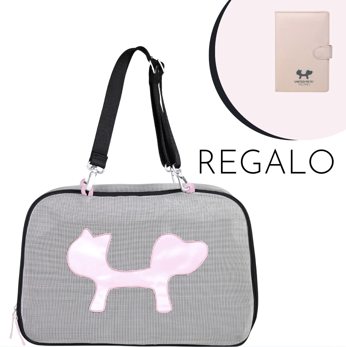 Transportín Mesh con funda de pasaporte