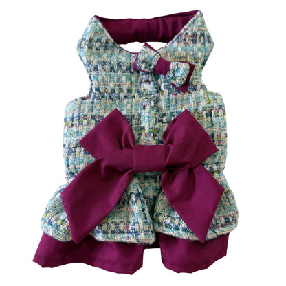 Vestido Blue Tweed