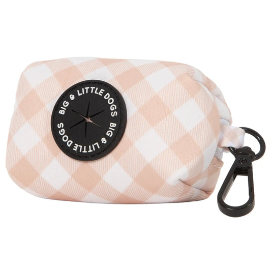 Rombo Vichy pink bag dispenser