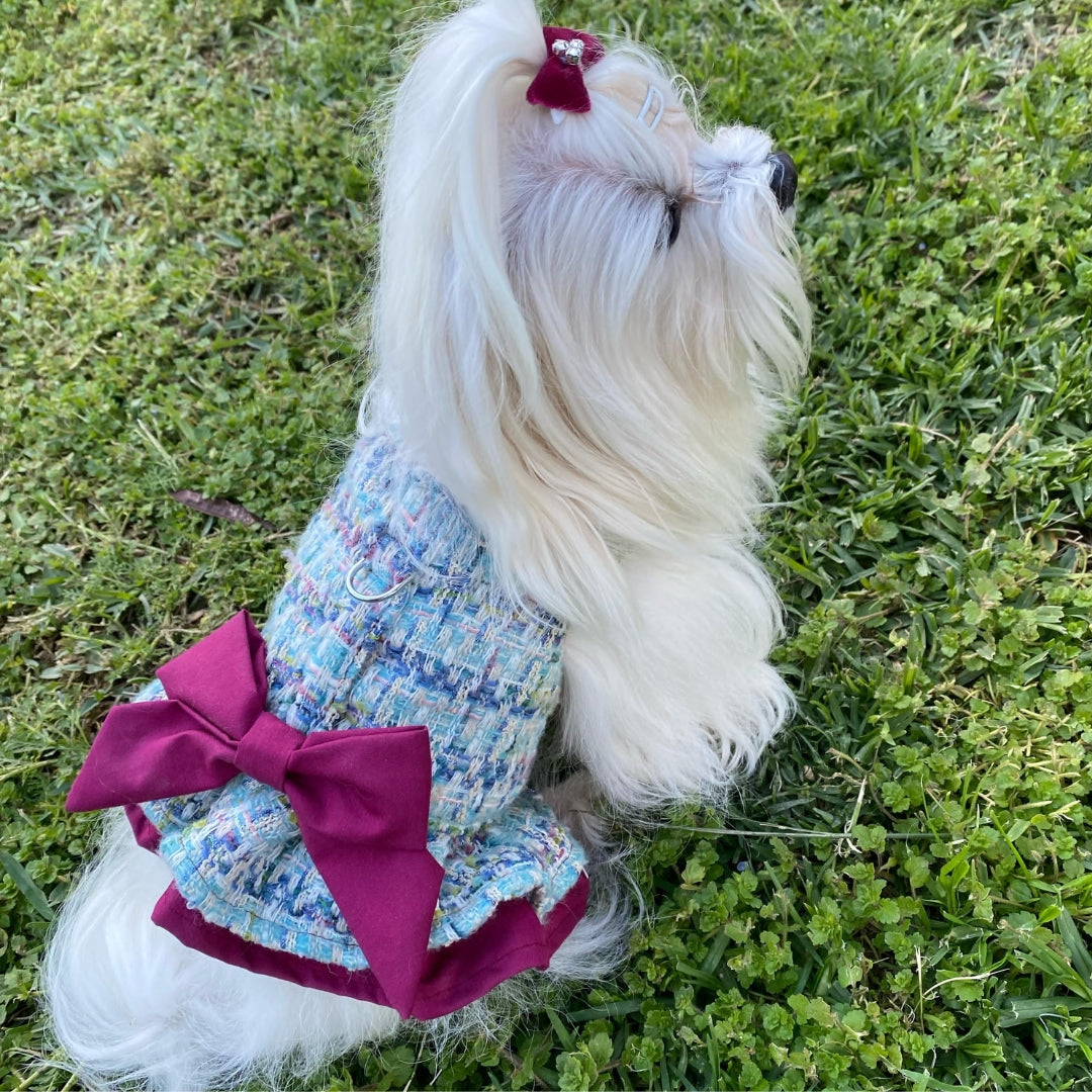 Vestido Blue Tweed