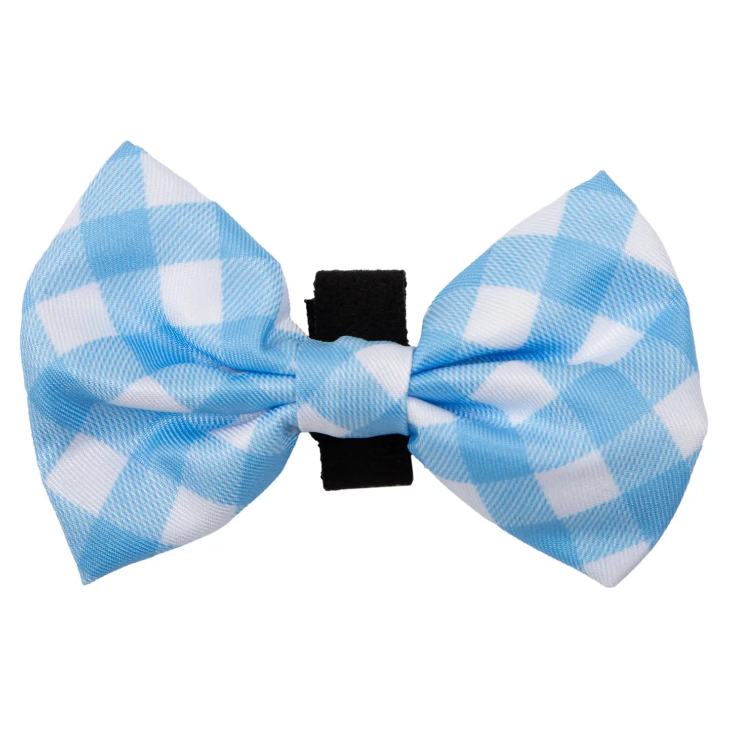 Collar con pajarita Vichy Baby Blue