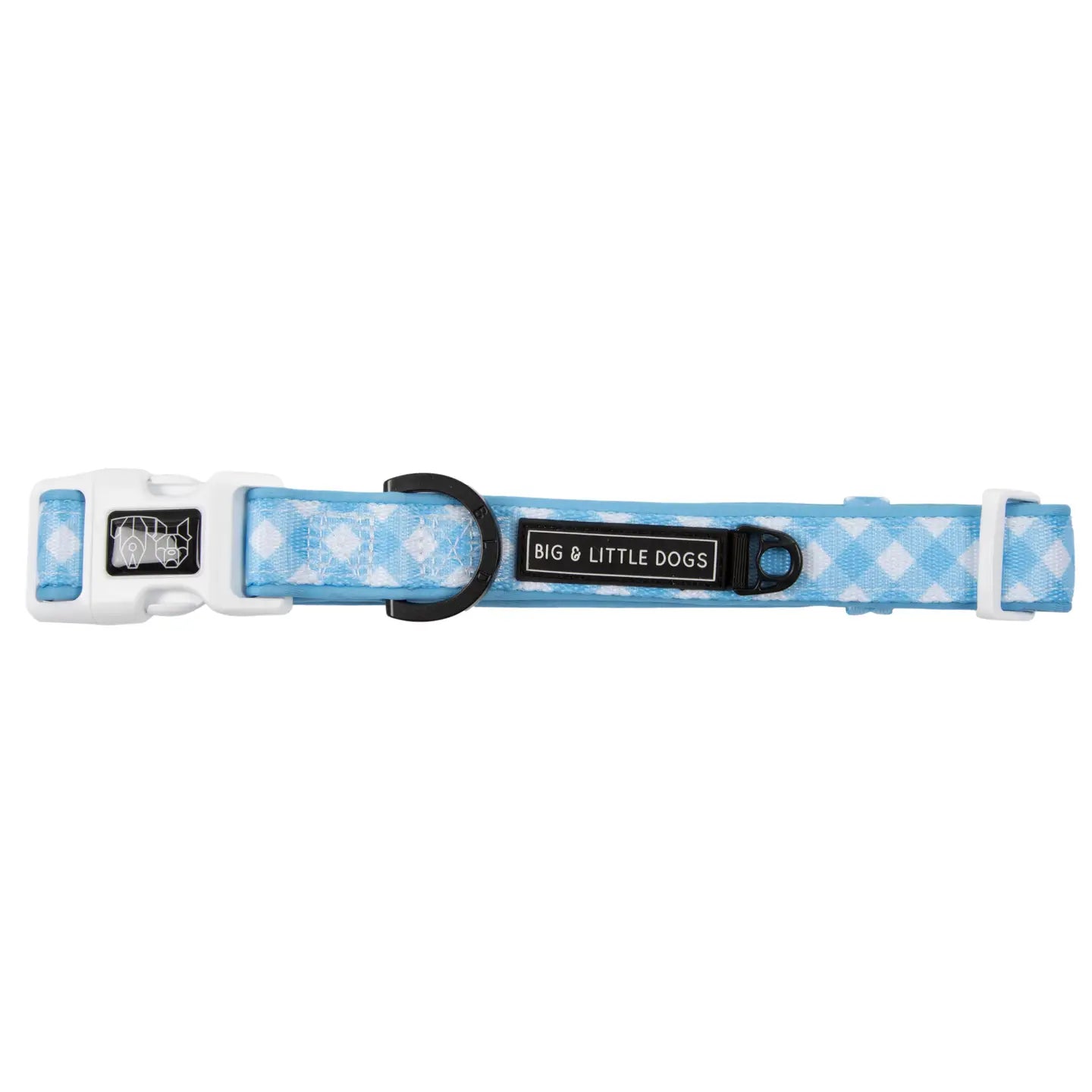 Collar con pajarita Vichy Baby Blue