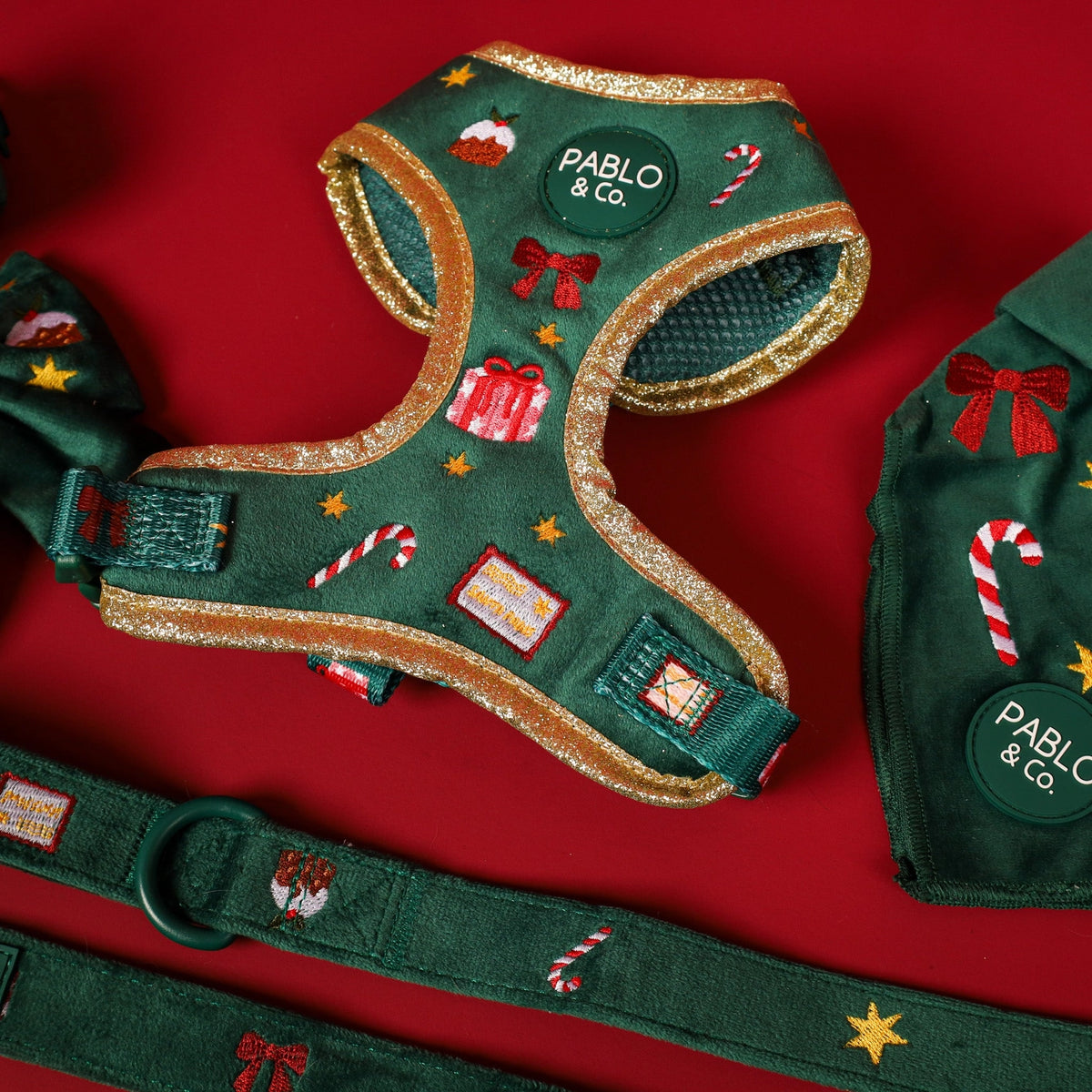 Arnés Ajustable Christmas Velvet