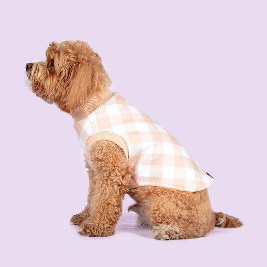 Pijama Rombo Vichy Beige