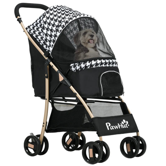 Carrito para perro Houndstooth