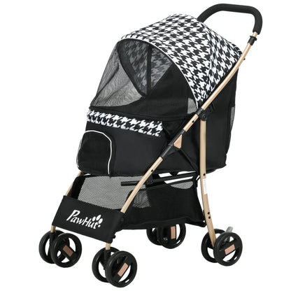 Carrito para perro Houndstooth