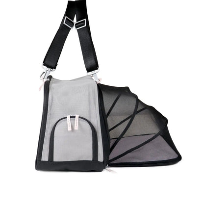 Transportín extensible Mesh rosa