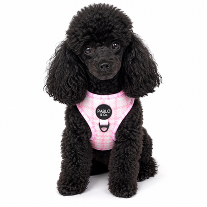 Arnés Ajustable Pink Houndstooth