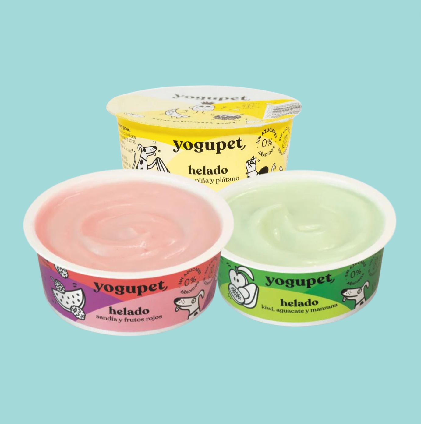 Yogupet-pack 3 helados