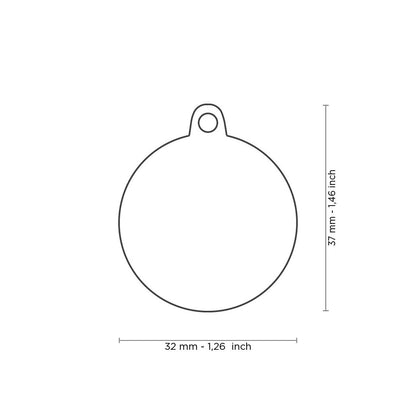 Chapa de identificación Tucson marrón