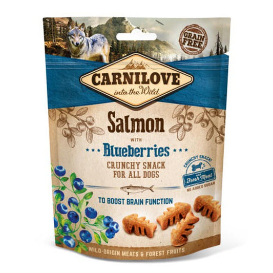 Galletas crunchy con salmón y arándanos - 200gr