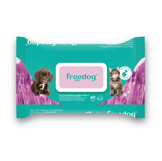 40 Toallitas húmedas - Lavanda y vainilla