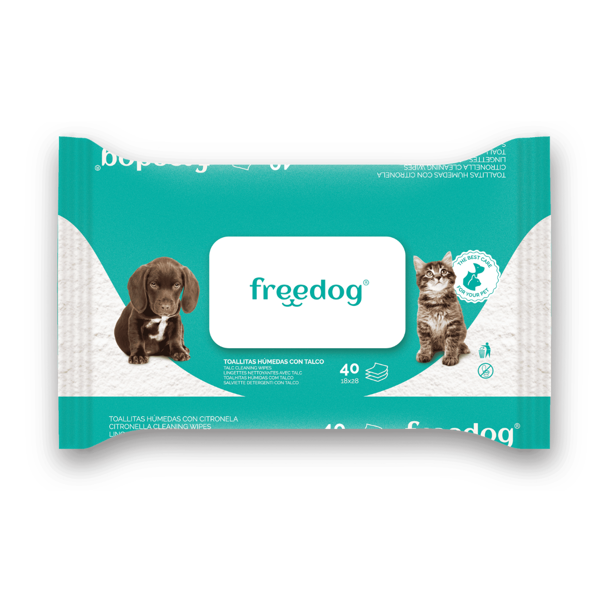 40 Toallitas húmedas - Talco