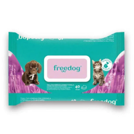 Toallitas higiénicas perro - Lavanda y vainilla 40 uds