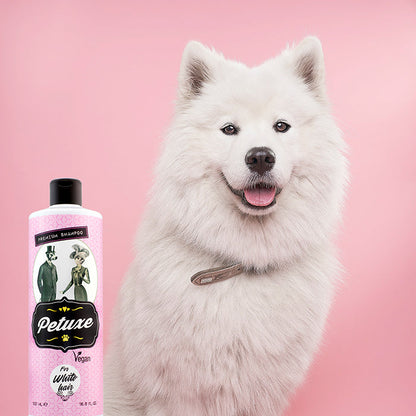 Champú para perros y gatos de pelo blanco